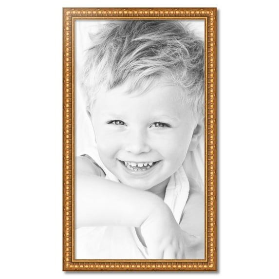 ArtToFrames 23" x 42" Gold Picture Frame, 23x42 inch Gold Wood Poster Frame (WOM-4293)