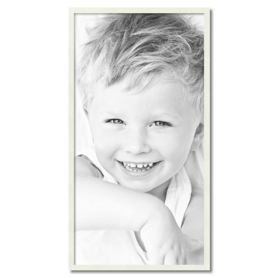 ArtToFrames 23" x 44" White Picture Frame, 23x44 inch White Wood Poster Frame (WOM-5138)