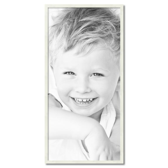 ArtToFrames 23" x 48" White Picture Frame, 23x48 inch White Wood Poster Frame (WOM-5140)