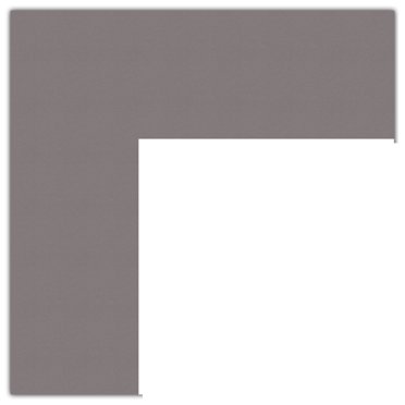 ArtToFrames Custom Picture Frame Mat Board – Gray Pewter, 4-Ply PH Neutral Paper – Made In USA