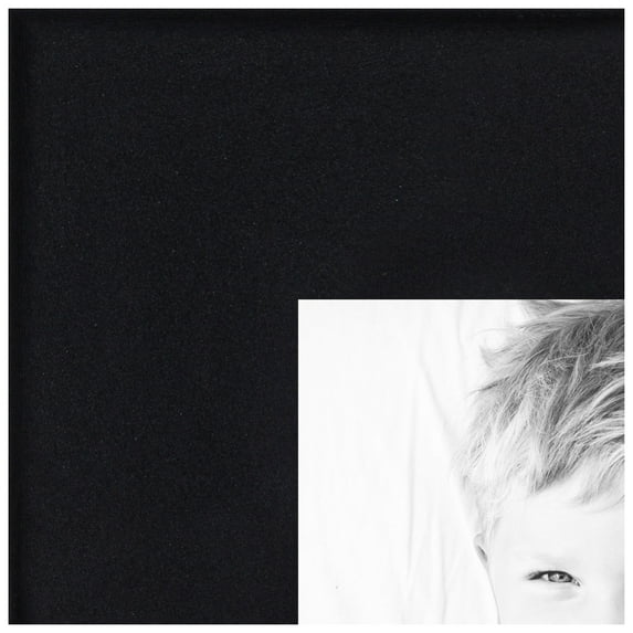 ArtToFrames 23x32 inch Satin Black Picture Frame, Black Wood Poster Frame (4654)