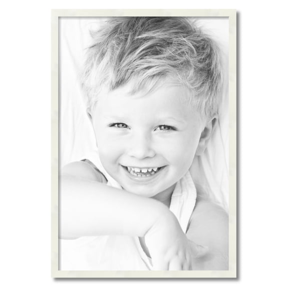 ArtToFrames 23x34" White Picture Frame, White Wood Poster Frame, with Regular Acrylic and 2 (FBPL-5140)