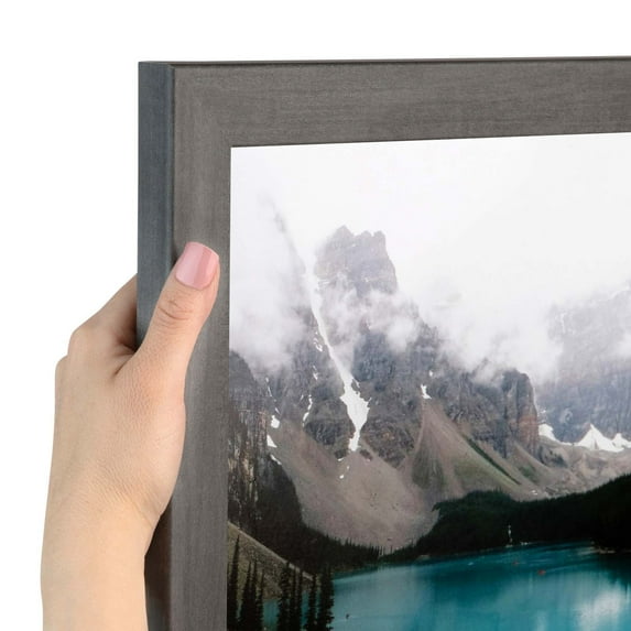 ArtToFrames 23x36 inch Slate Gray Picture Frame, Gray MDF Poster Frame (4669)
