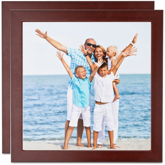 ArtToFrames 24" x 24" Cherry Picture Frame, 24x24 inch Red MDF Poster Frame (WOM-4643), 2 Pack