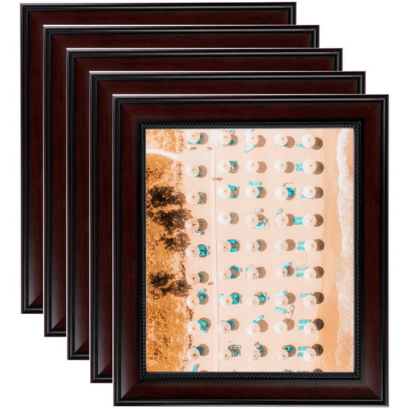 ArtToFrames 24" x 24" Traditional Mahogany Picture Frame, 24x24 inch Multi Wood Poster Frame (WOM-5159), 5 Pack