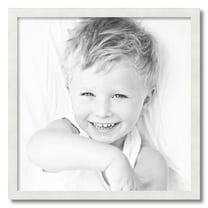 ArtToFrames 24" x 24" White Picture Frame, 24x24 inch White MDF Poster Frame (WOM-3930)