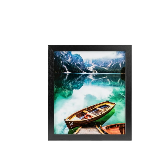 ArtToFrames 24" x 24" Woodgrain Black Shadowbox 2.5 inch Tall Picture Frame, 24x24 inch Black Wood Poster Frame (WOM-5141), 5 Pack