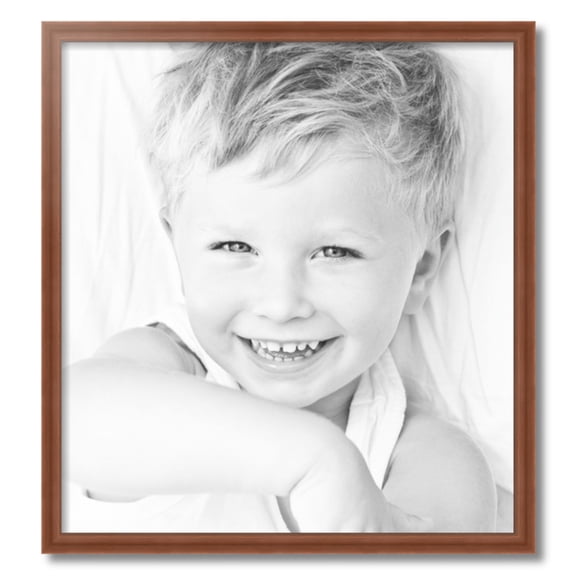 ArtToFrames 24" x 26" Painted Dark Orange Picture Frame, 24x26 inch Red Wood Poster Frame (WOM-4950)