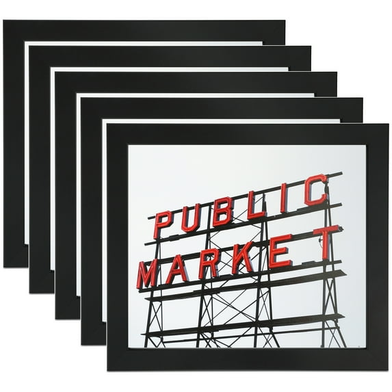 ArtToFrames 24" x 30" Black Picture Frame, 24x30 inch Black MDF Poster Frame (WOM-4267), 5 Pack