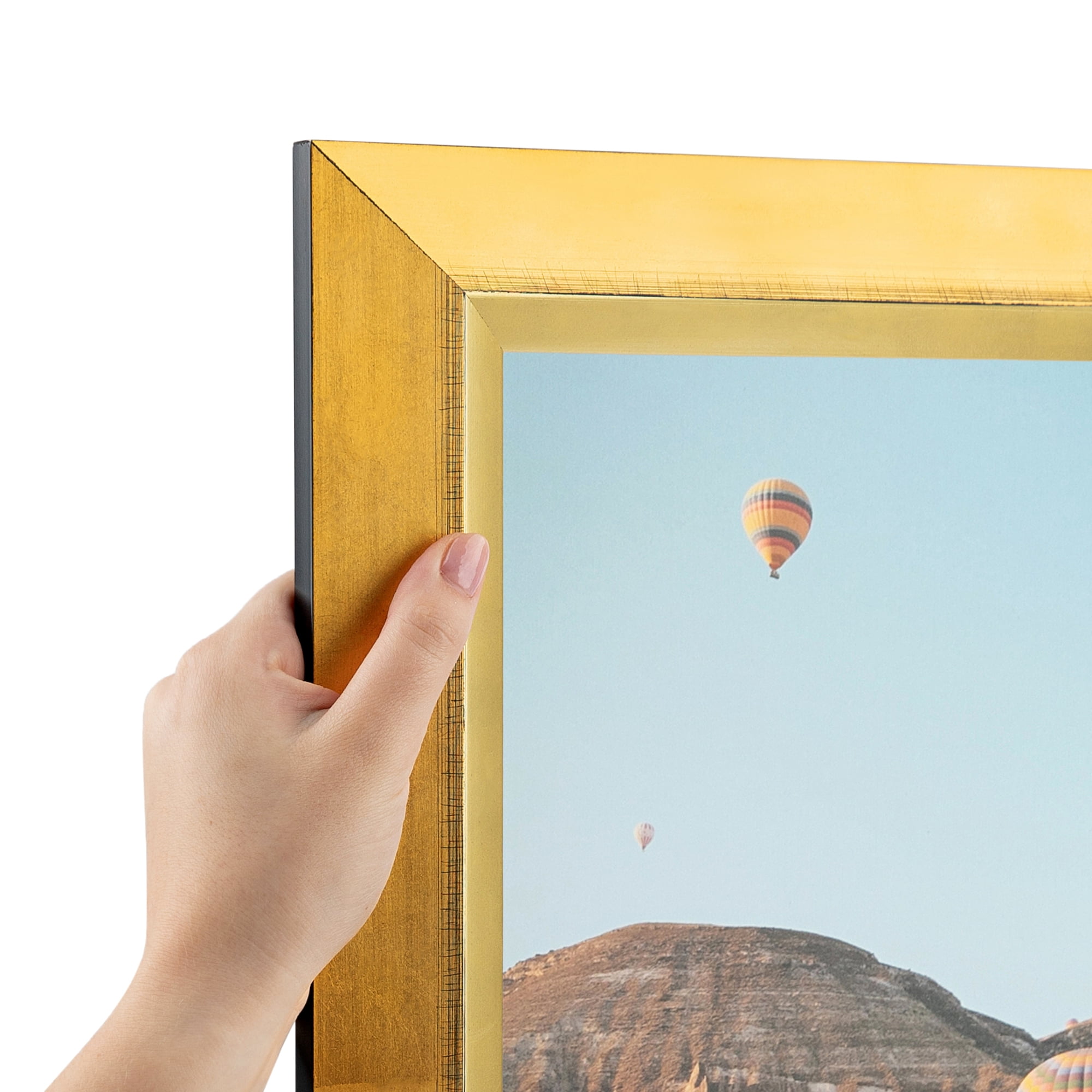 ArtToFrames 24" x 30" Gold Angled with Bevel Lip Picture Frame, 24x30