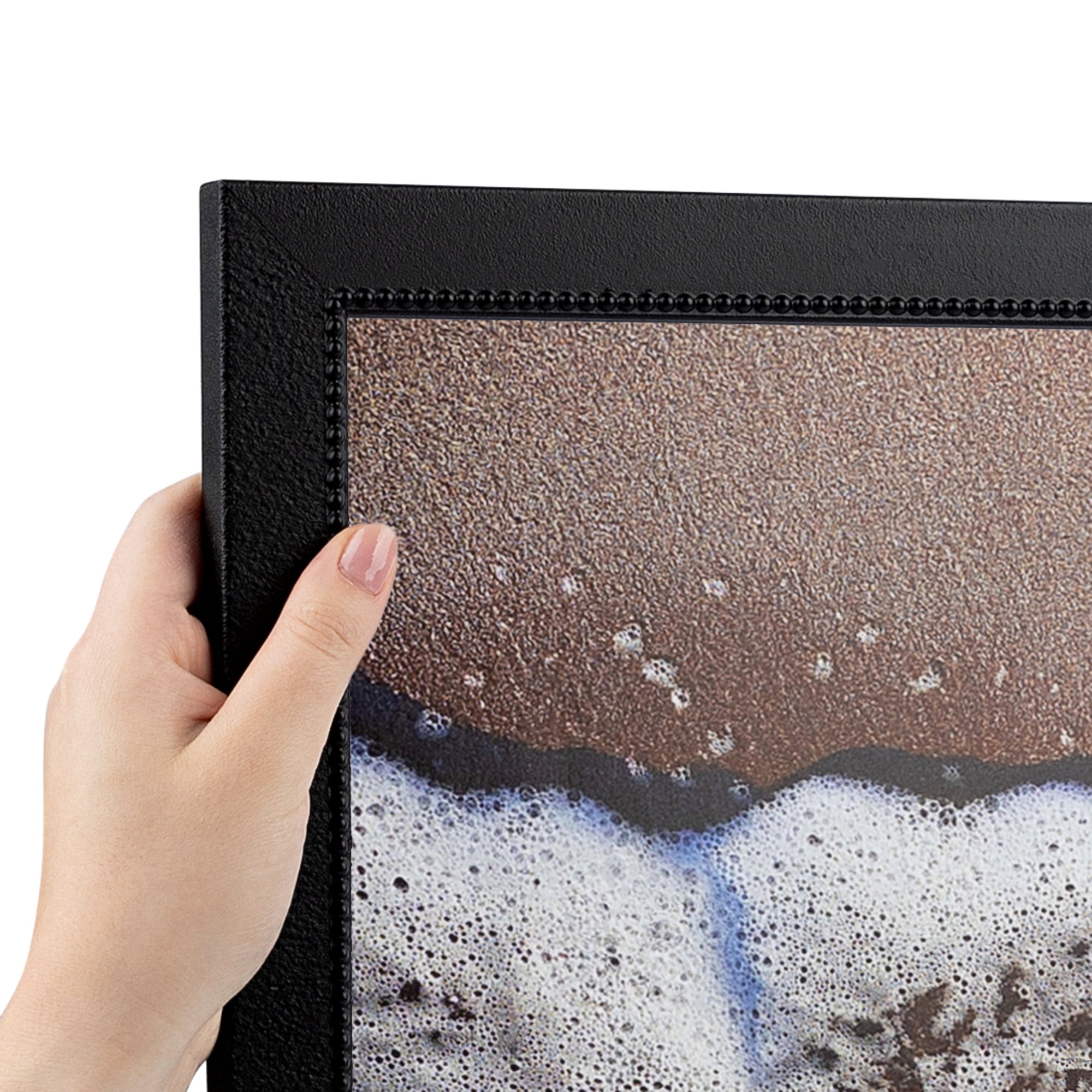 ArtToFrames 24" x 30" Stucco Black Picture Frame, 24x30 inch Black Wood