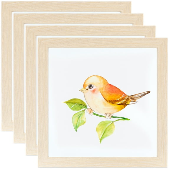 ArtToFrames 24" x 32" Natural Oak Picture Frame, 24x32 inch Brown MDF Poster Frame (WOM-4299), 4 Pack