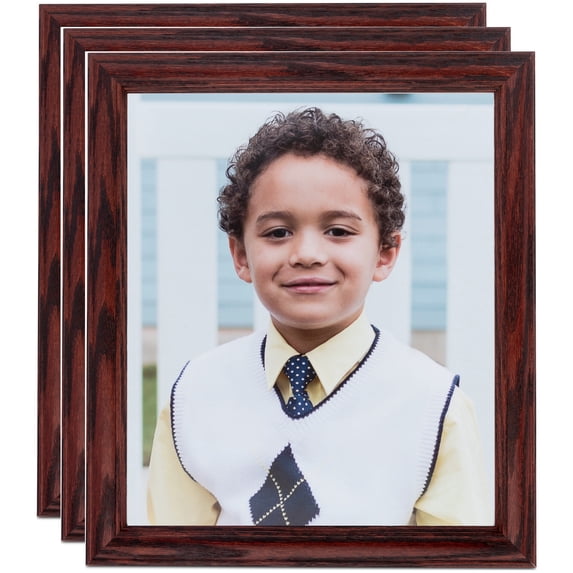 ArtToFrames 24" x 34" Cherry Picture Frame, 24x34 inch Red MDF Poster Frame (WOM-4084), 3 Pack