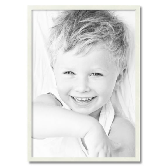 ArtToFrames 24" x 34" White Picture Frame, 24x34 inch White Wood Poster Frame (WOM-5138)