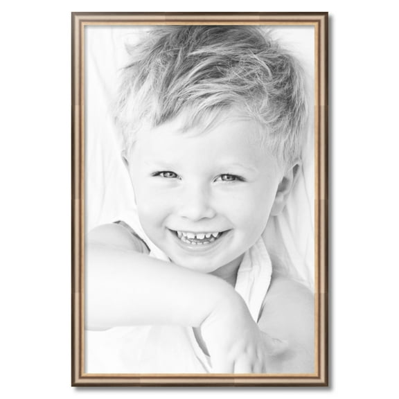 ArtToFrames 24" x 36" Anique Silver Picture Frame, 24x36 inch Silver Wood Poster Frame (WOM-4964)