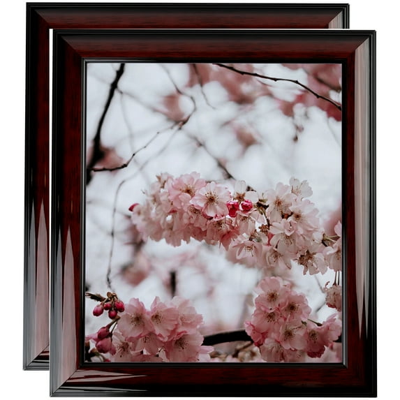 ArtToFrames 24" x 36" Honors Mahogany with Black Picture Frame, 24x36 inch Brown Wood Poster Frame (WOM-5154), 2 Pack