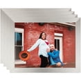 thumbnail image 1 of ArtToFrames 24" x 36" Platinum Picture Frame, 24x36 inch Silver MDF Poster Frame (WOM-4637), 4 Pack, 1 of 8
