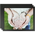 thumbnail image 1 of ArtToFrames 24" x 36" Satin Black Picture Frame, 24x36 inch Black Wood Poster Frame (WOM-1451), 3 Pack, 1 of 8