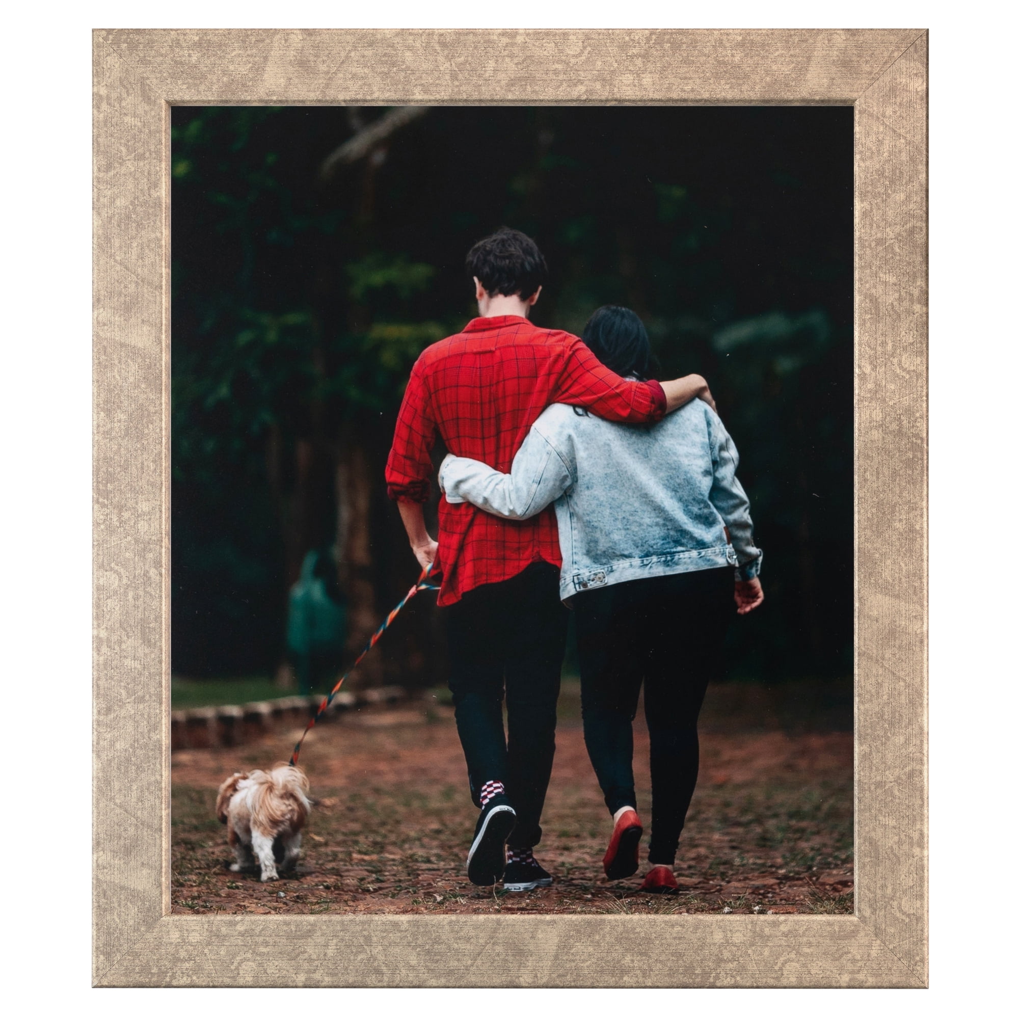 ArtToFrames 24" x 36" Silver Picture Frame, 24x36 inch Silver MDF Poster Frame (WOM-4642), 1 Pack