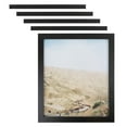 thumbnail image 1 of ArtToFrames 24" x 36" Woodgrain Black Shadowbox 1.5 inch Tall Picture Frame, 24x36 inch Black Wood Poster Frame (WOM-5139), 5 Pack, 1 of 6