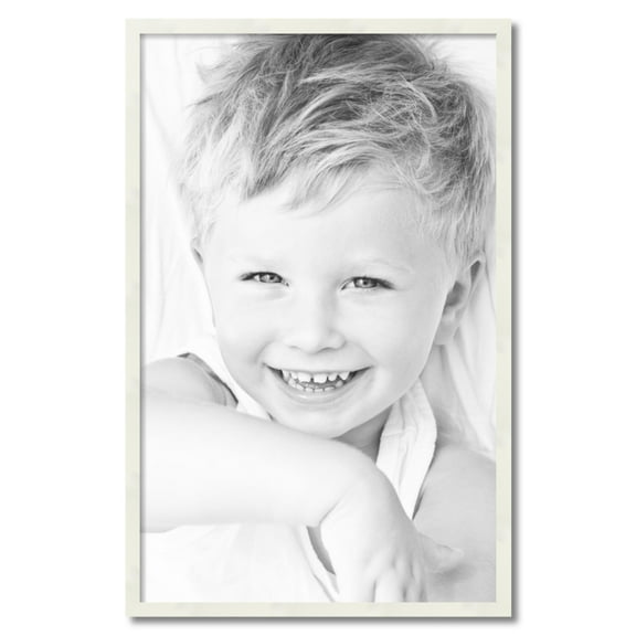 ArtToFrames 24x38 inch White Picture Frame, White 24" x 38" Wood Poster Frame (WOM-5140) 1234