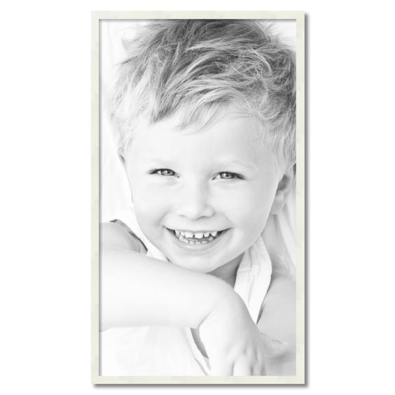 ArtToFrames 24" x 43" White Picture Frame, 24x43 inch White Wood Poster Frame (WOM-5140)