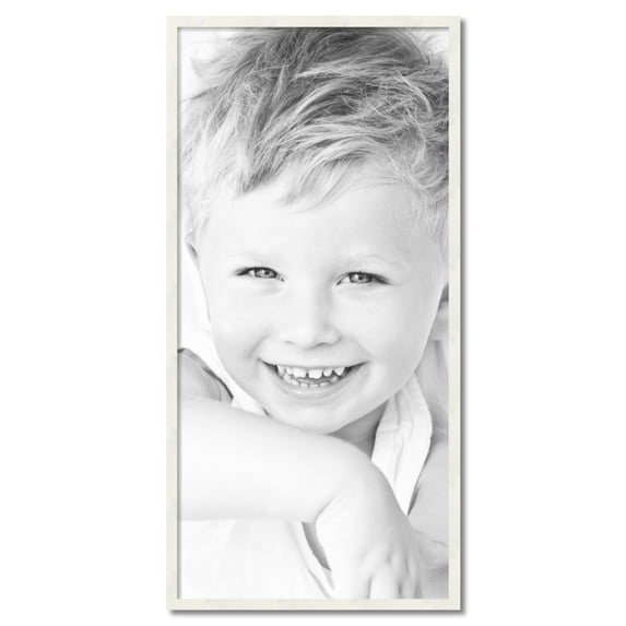 ArtToFrames 24" x 50" White Picture Frame, 24x50 inch White Wood Poster Frame (WOM-5140)