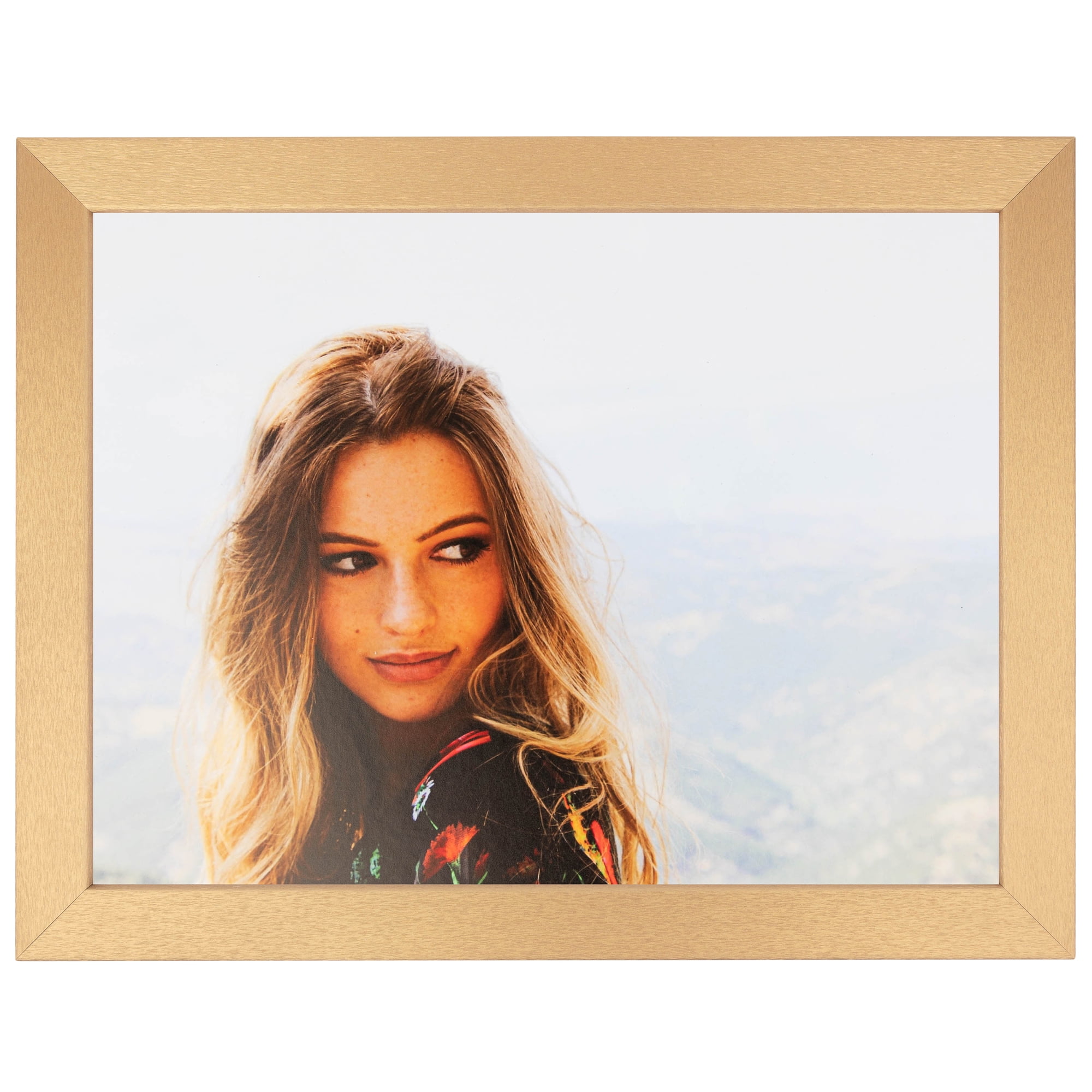 ArtToFrames 24x24" Gold Alloy Picture Frame, Gold MDF Poster Frame