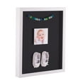 thumbnail image 1 of ArtToFrames 24x24 Inch Shadow Box Picture Frame, with a Satin White 1 Wide Shadowbox frame and Black Mat Backing (4655), 1 of 7