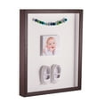 thumbnail image 1 of ArtToFrames 24x24 Inch Shadow Box Picture Frame, with a Verlinga Brown 1 Wide Shadowbox frame and Porcelain Mat Backing (4656), 1 of 7