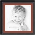 thumbnail image 1 of ArtToFrames 24x24" Matted Picture Frame with 20x20" Single Mat Photo Opening Framed in 1.25" Black Stain on Solid Red Oak and 2" Cognac Mat (FWM-4083-24x24), 1 of 8