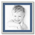 thumbnail image 1 of ArtToFrames 24x24" Matted Picture Frame with 20x20" Single Mat Photo Opening Framed in 1.25" Off White Wash on Ash and 2" Royal Mat (FWM-4098-24x24), 1 of 8