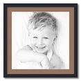 thumbnail image 1 of ArtToFrames 24x24 Matted Picture Frame with 20x20 Single Mat Photo Opening Framed in 1.25 Satin Black and 2 Sandpiper Mat (FWM-3926-24x24), 1 of 8