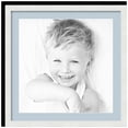 thumbnail image 1 of ArtToFrames 24x24" Matted Picture Frame with 20x20" Single Mat Photo Opening Framed in 1.25" Satin White Frame and 2" Baby Blue Mat (FWM-3966-24x24), 1 of 8
