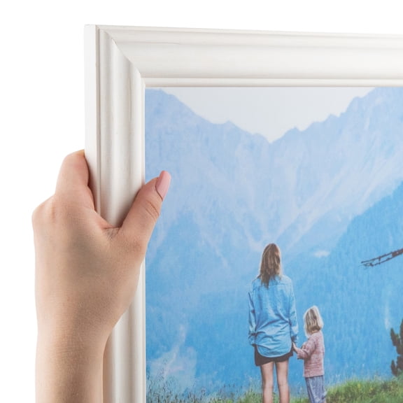 ArtToFrames 24" x 25" White Picture Frame, 24x25 inch White MDF Poster Frame (WOM-4443), Pack