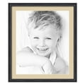 thumbnail image 1 of ArtToFrames 24x28" Matted Picture Frame with 20x24" Single Mat Photo Opening Framed in 1.25" Black Stain on Solid Red Oak and 2" Seaside Mat (FWM-4083-24x28), 1 of 8