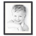 thumbnail image 1 of ArtToFrames 24x28 Matted Picture Frame with 20x24 Single Mat Photo Opening Framed in 1.25 Black Stain on Solid Red Oak and 2 White Mat (FWM-4083-24x28), 1 of 8