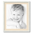 thumbnail image 1 of ArtToFrames 24x28" Matted Picture Frame with 20x24" Single Mat Photo Opening Framed in 1.25" Satin White Frame and 2" French Creme Mat (FWM-3966-24x28), 1 of 8