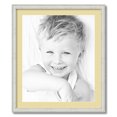 thumbnail image 1 of ArtToFrames 24x28 Matted Picture Frame with 20x24 Single Mat Photo Opening Framed in 1.25 Off White Wash on Ash and 2 Buttercup Mat (FWM-4098-24x28), 1 of 8