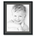 thumbnail image 1 of ArtToFrames 24x28" Matted Picture Frame with 20x24" Single Mat Photo Opening Framed in 1.25" Satin Black and 2" Charcoal Mat (FWM-3926-24x28), 1 of 8