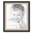thumbnail image 1 of ArtToFrames 24x28 Matted Picture Frame with 20x24 Single Mat Photo Opening Framed in 1.25 Satin Black and 2 Grey Beige Mat (FWM-3926-24x28), 1 of 8