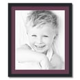 thumbnail image 1 of ArtToFrames 24x28" Matted Picture Frame with 20x24" Single Mat Photo Opening Framed in 1.25" Satin Black and 2" Ruby Mat (FWM-3926-24x28), 1 of 8
