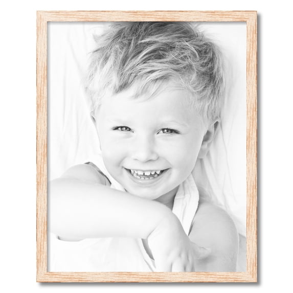 ArtToFrames 24x30 Inch Knotty Pines Pecan with White Wash Picture Frame, This White Wood Poster Frame is Great for Your Art or Photos, Comes with 060 Plexi Glass (4771)