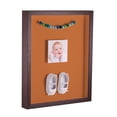 thumbnail image 1 of ArtToFrames 24x30 Inch Shadow Box Picture Frame, with a Verlinga Brown 1 Wide Shadowbox frame and Octoberfest Mat Backing (4656), 1 of 7