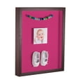 thumbnail image 1 of ArtToFrames 24x30 Inch Shadow Box Picture Frame, with a Verlinga Brown 1 Wide Shadowbox frame and Tulip Mat Backing (4656), 1 of 7