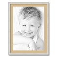 thumbnail image 1 of ArtToFrames 24x32 Matted Picture Frame with 20x28 Single Mat Photo Opening Framed in 1.25 Off White Wash on Ash and 2 Autumn Gold Mat (FWM-4098-24x32), 1 of 8