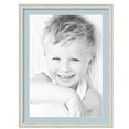 thumbnail image 1 of ArtToFrames 24x32" Matted Picture Frame with 20x28" Single Mat Photo Opening Framed in 1.25" Off White Wash on Ash and 2" Baby Blue Mat (FWM-4098-24x32), 1 of 8
