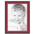 thumbnail image 1 of ArtToFrames 24x32" Matted Picture Frame with 20x28" Single Mat Photo Opening Framed in 1.25" Antique Black and 2" Rouge Mat (FWM-5106-24x32), 1 of 7