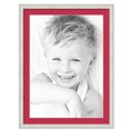 thumbnail image 1 of ArtToFrames 24x32" Matted Picture Frame with 20x28" Single Mat Photo Opening Framed in 1.25" Off White Wash on Ash and 2" Rouge Mat (FWM-4098-24x32), 1 of 8