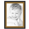 thumbnail image 1 of ArtToFrames 24x32" Matted Picture Frame with 20x28" Single Mat Photo Opening Framed in 1.25" Satin Black and 2" El Dorado Mat (FWM-3926-24x32), 1 of 8